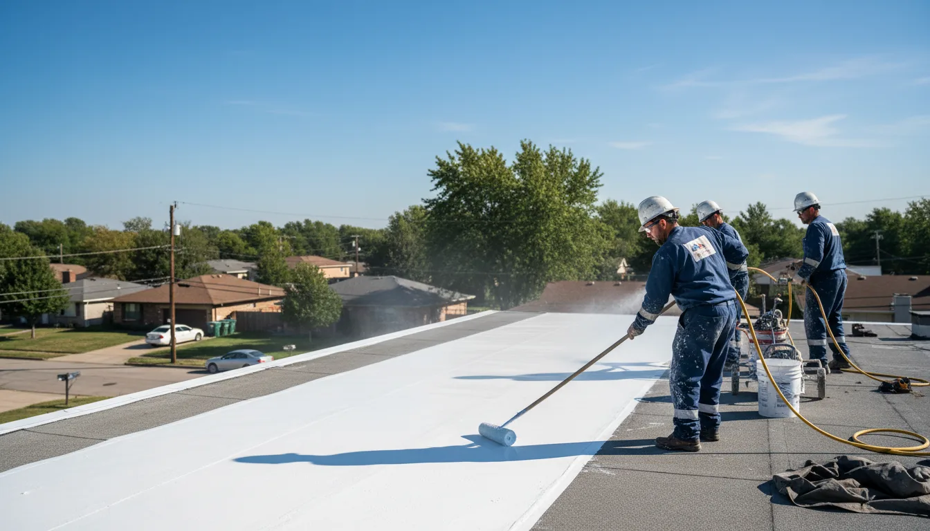Commercial roof coating in Raymond, OH near me